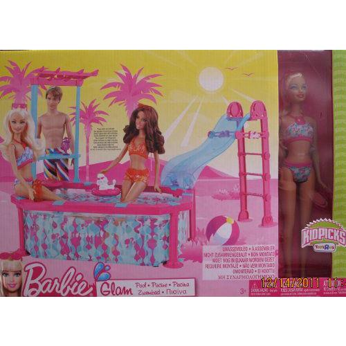 Barbie(バービー) GLAM POOL &amp; 人形 Playset TOYS”R”US 限定 (...