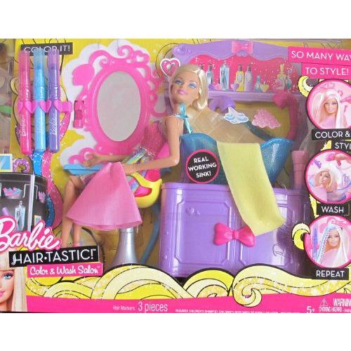 Barbie(バービー) Hair-Tastic COLOR &amp; WASH HAIR SALON P...
