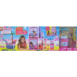 Barbie(バービー) ULTIMATE BEACH HOUSE PARTY 30+ Piece Playset FULLY FURNISHED HOME / 人形， POOL，｜worldselect