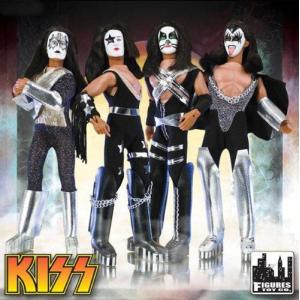 KISS（キッス） 8インチ Retro アクションフィギュアドールs シリーズ One - 4体セット｜worldselect