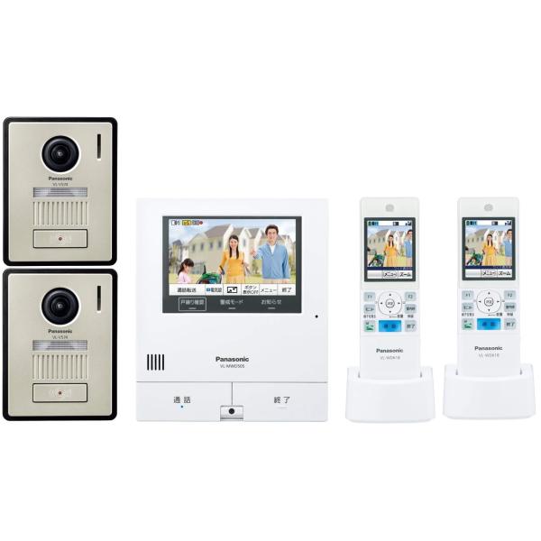 Panasonic 外でもドアホン テレビドアホン 電源コード式 VL-SWD505KF カラーカメ...