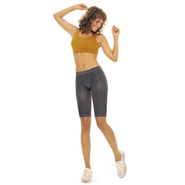 イタリア製高級加圧下着　SOLIDEA（ソリディア）　シルバーウェーブフレッシュバミューダ　薄手ひざ...