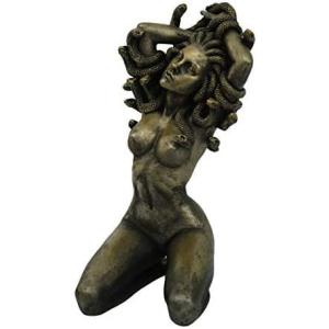 古代ギリシャ神話 メデューサ（メドゥーサ）像 置物 ゴルゴン ブロンズ