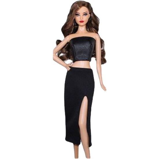 Barbie Huieu Black Leather 11.5 &quot;バービー Clothing Clo...