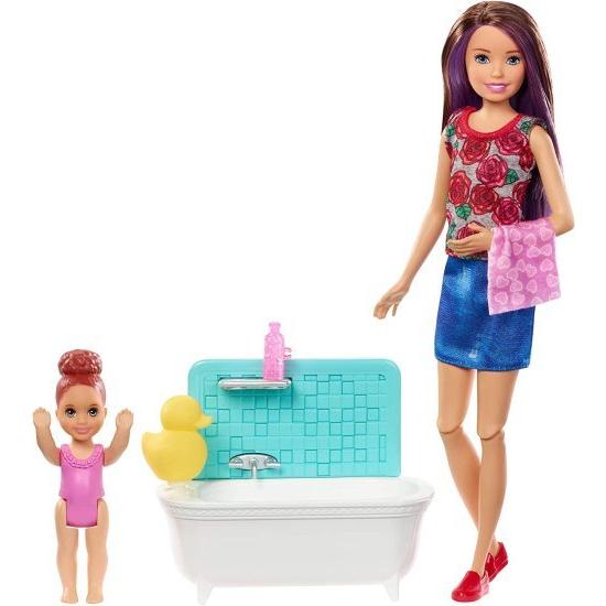 Barbie バービー Skipper Babysitters Inc.バスタブ、ベビーシッタースキ...
