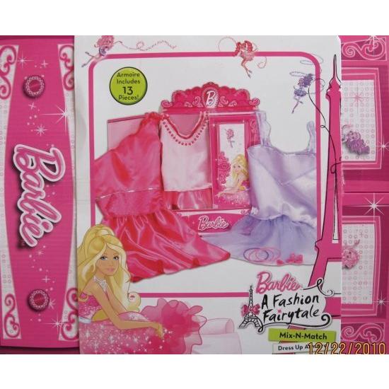 Barbie バービーファッションのおとぎ話ミックスnマッチドレスアップアーモアトランクW 13チャ...