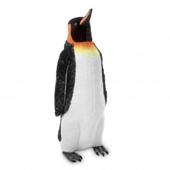 Melissa &amp; Doug メリッサ＆ダグ 巨大でリアルな皇帝ペンギンのぬいぐるみ（高さ3.4フィ...