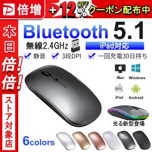 ワイヤレスマウス 無線マウス 充電 マウス 超薄型設計 マット加工 充電式マウス DPI搭載 小型 光学式 静音マウス 超薄 電池交換不要 Mac Windows 各種対応