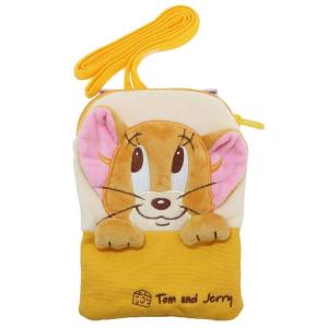 クリップポケット トムとジェリー マスコットポケットポーチ ショルダー付き ジェリーポーチ Tom & Jerry キッズ 学校 ふたご 双子｜worldtwins