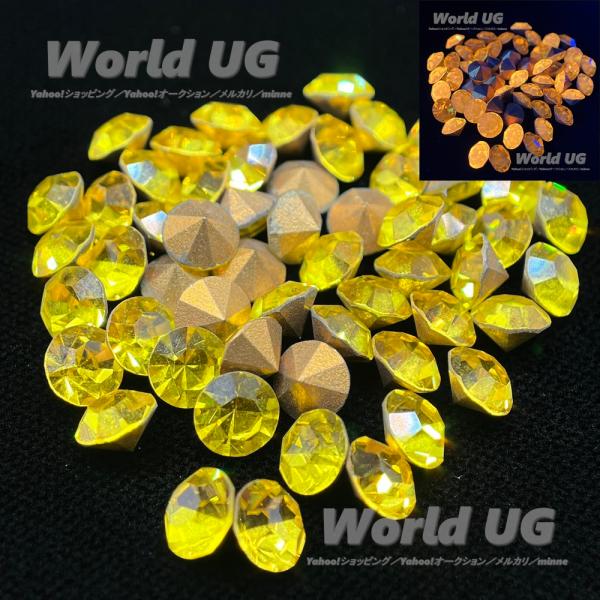 【番外】カドミウムガラス（非ウランガラス） ルース ラウンドカット カドミウム 6.3mm フォイル...