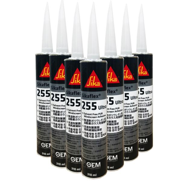 自動車ガラス 専用 接着剤 シーラント シーカ sika 255 ウルトラ カートリッジ 1ケース(...