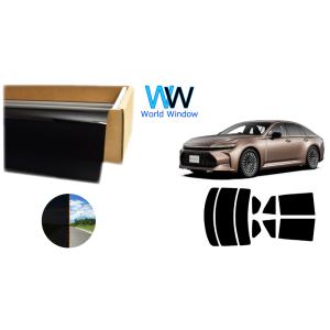 透過率1% 遮熱 スモークフィルム クラウン セダン (AZSH32/KZSM30) カット済みカー...