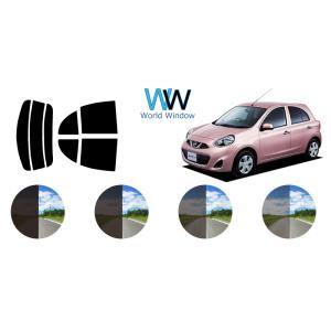 カーフィルム カット済み 車種別 スモーク マーチ５Ｄ #K13 リアセット