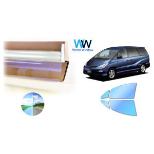 遮熱 オーロラ (発色) 81％ エスティマ (30系) カット済みカーフィルム フロントドアセット