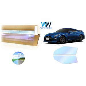 ピュアゴーストプレミアム91 遮熱フィルム GT-R (R35) カット済みカーフィルム フロントド...