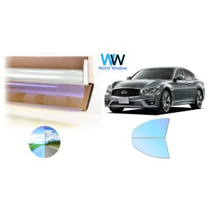 遮熱 オーロラ (発色) 81％ フーガ (Y51) カット済みカーフィルム フロントドアセット