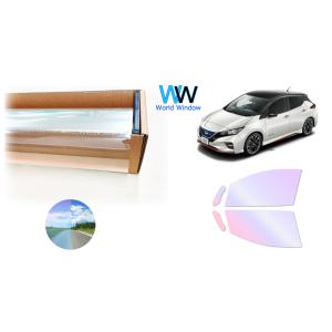 遮熱 オーロラ(グロウゴースト91)  ニッサン リーフ (ZE1) カット済みフィルム フロントド...