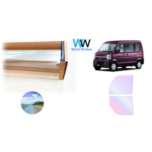 遮熱 オーロラ(グロウゴースト91)  スズキ エブリイワゴン (DA64W) カット済みフィルム ...