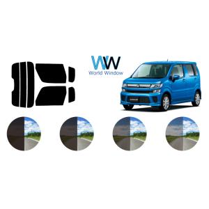 カーフィルム カット済み 車種別 スモーク ワゴンR / ワゴンRスティングレー MH35S リアセ...