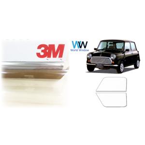透明遮熱フィルム 3M クリスタリン90(89%) ローバー ミニ カット済みフィルム フロントドア...