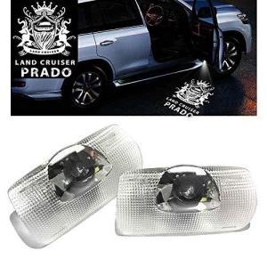 Minile ランドクルーザー プラド車用カーテシランプ ロゴ投影 カーテシライト ドアウェルカムライト LED車用ドア