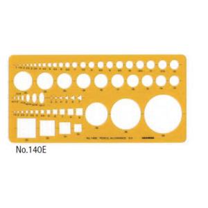 UCHIDA ウチダ マービー テンプレート No.140E 建築士受験者用定規 012-0014