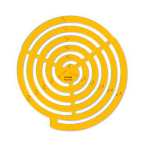 UCHIDA ウチダ マービー テンプレート No.500 円周定規 012-0026