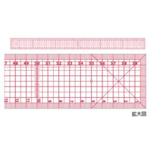 UCHIDA ウチダ マービー 洋裁方眼定規 50cm型 014-0129
