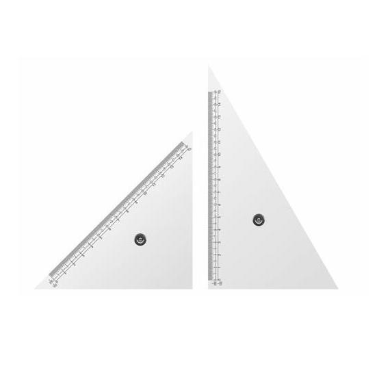 UCHIDA ウチダ MARVY ツマミ付き三角定規 18cm型 014-0253