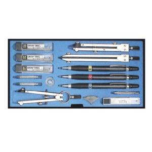 TAKEDA 製図器 MT型セット 9本組 19品入 05-0020