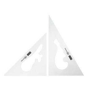 UCHIDA ウチダ マービー 雲型抜き三角定規 24cm型 1-809-0024