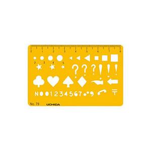 ウチダ テンプレート「1-843-0101」円定規 No.101 : 文具・事務用品の