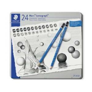 ステッドラー マルス ルモグラフ 製図用高級鉛筆 24本セット 100 G24