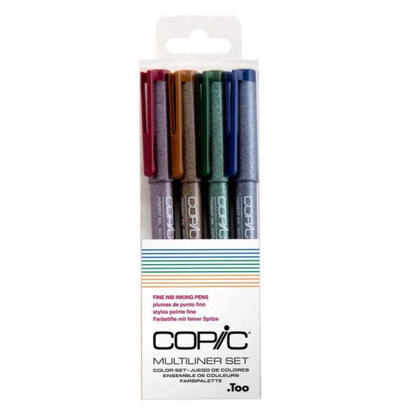 .Too COPIC コピックマルチライナー 4本組 カラーセット 0.3 12507007