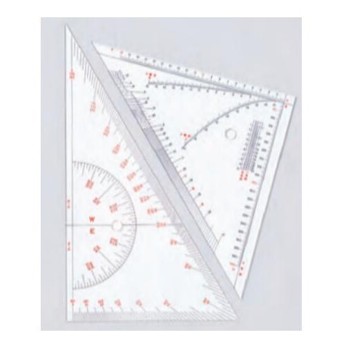 DRAPAS ドラパス 航海用三角定規 (ILS) 井上式 3mm厚 35cm No.13-651