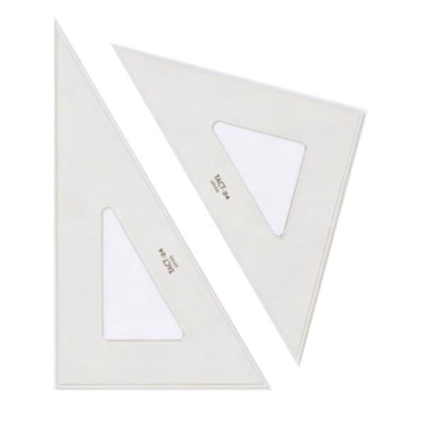 DRAPAS ドラパス タクト 三角定規 目盛なし 1.5mm厚 12cm No.13-700