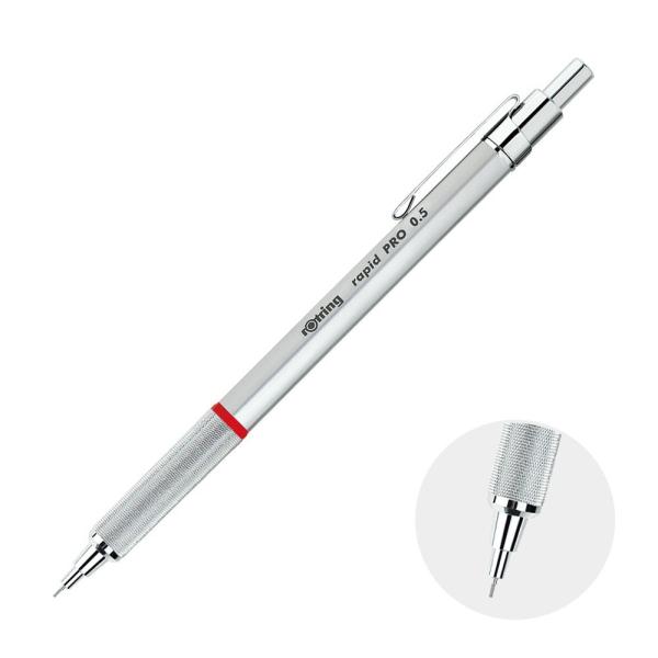 ロットリング ラピッドプロ メカニカルペンシル シルバー 0.5mm 1904255 914520 ...