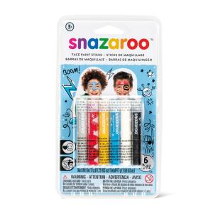 snazaroo スナザルー スティック 6色セット ヒーロー&パイレーツ 39660602