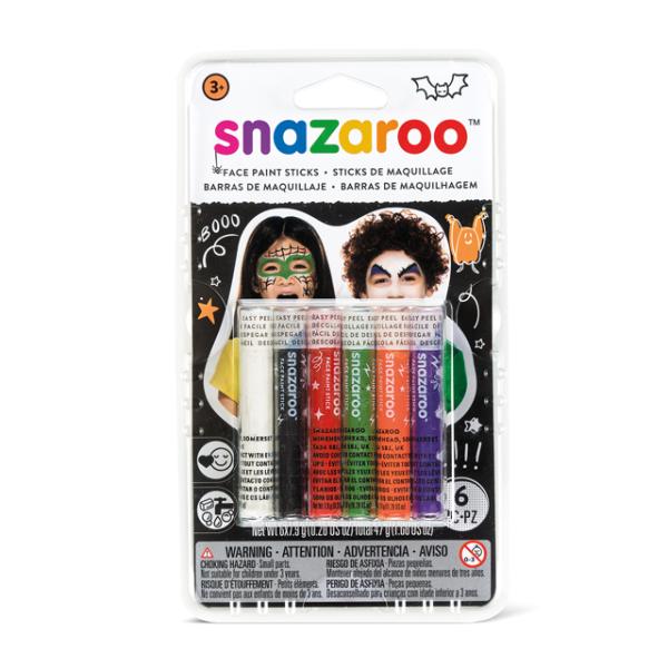 snazaroo スナザルー スティック 6色セット ハロウィン&amp;ホラー 39660603