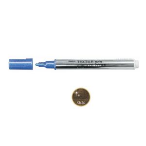 マービー 布用マーカー テキスタイルペン ディスコグリッター ラメ 単品 ゴールド 6本入 No.5...