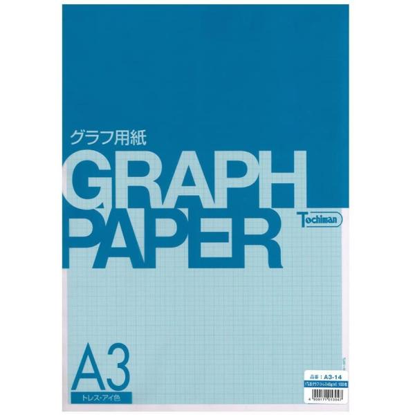 SAKAEテクニカルペーパー グラフ用紙 A3 1mm 方眼 トレーシングペーパー 100枚 アイ色...