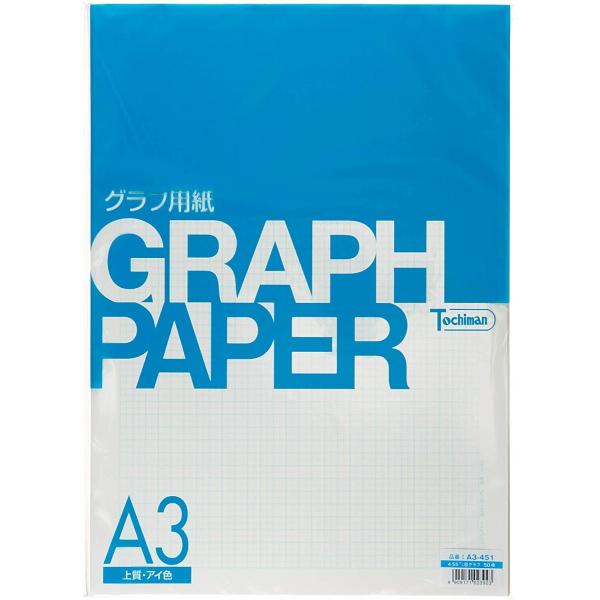 SAKAEテクニカルペーパー グラフ用紙 A3 4.55mm 方眼 上質紙 81.4g/m2 50枚...