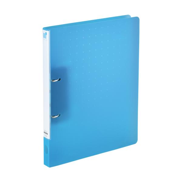 リヒトラブ CUBE FIZZ リングファイル ツイストリング スマートスリム A4 2穴 ブルー ...