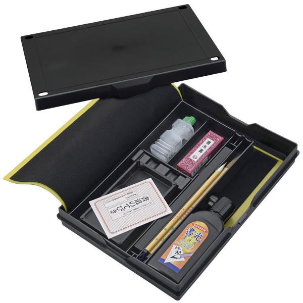 呉竹 お習字箱セット 黒 GM1-9