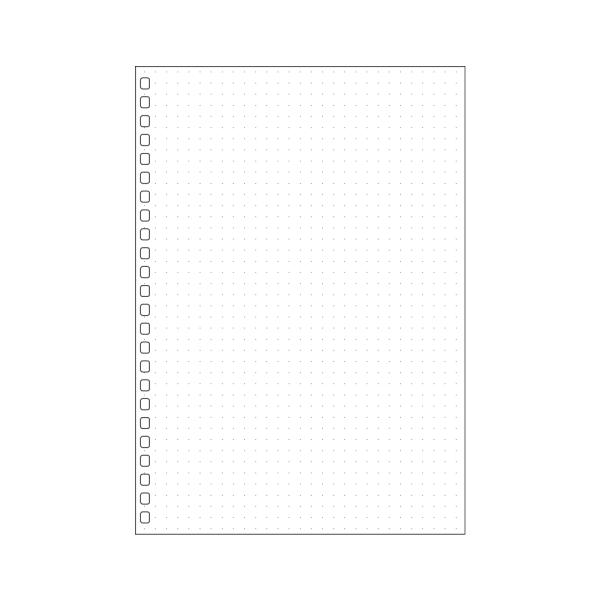 リヒトラブ オープンリングノート ツイストノート 適合リーフ ドット方眼罫 A5 S型 N-1650...