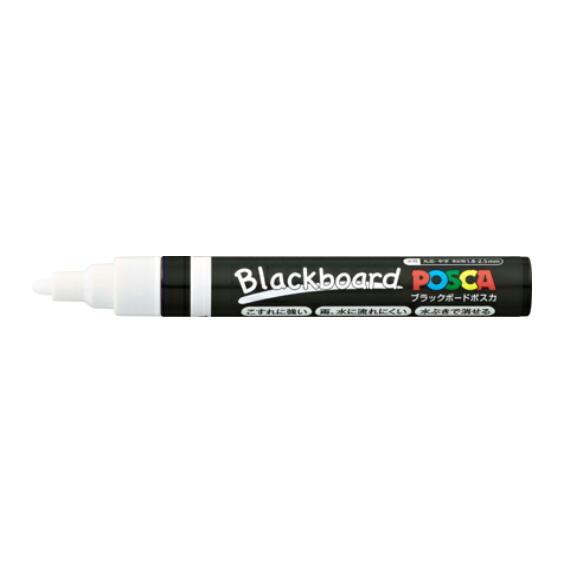 三菱鉛筆 水性マーカー Blackboard POSCA ブラックボードポスカ 中字丸芯 白 PCE...