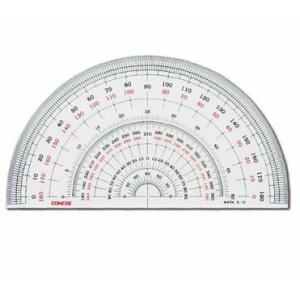 コンサイス 半円分度器 30cm S-30