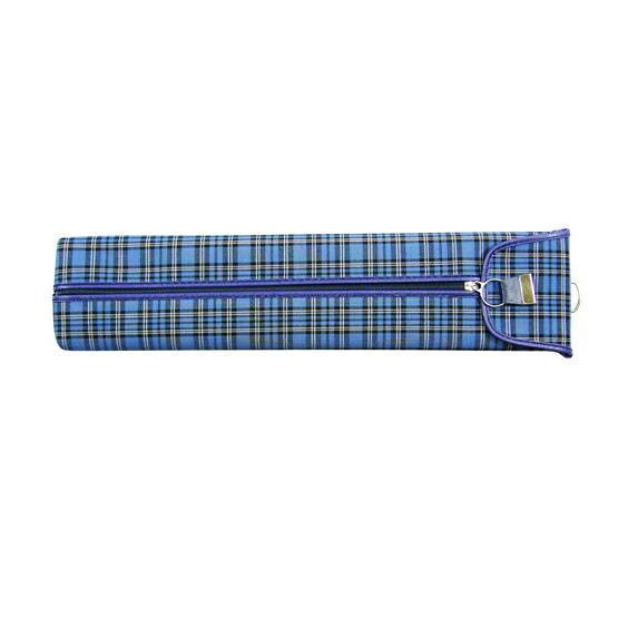 雲州堂 23桁そろばんケース 真ん中チャック式 青 USK-36#36