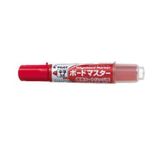 パイロット ホワイトボードマーカー ボードマスター 中字丸芯 レッド WMBM-12L-R