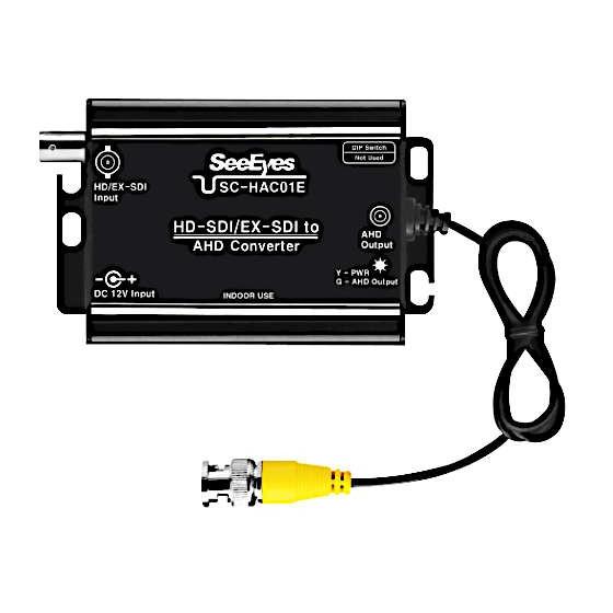 HD-SDI、EX-SDI→アナログHD（AHD）変換コンバータ　catCH-AC01E